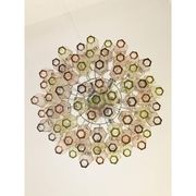 Lustre contemporain en verre de Murano "Poliedri