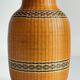 VINTAGE Woven Bamboo and Fine Porcelain VASE