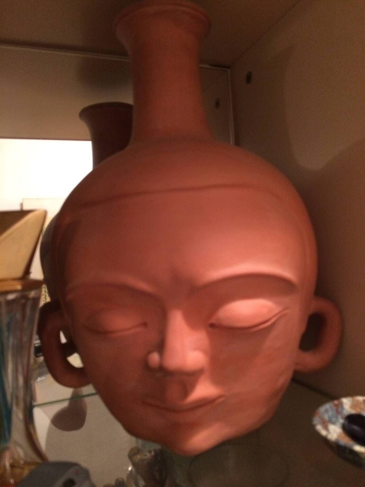 Unique ceramic piece by Jean Marais