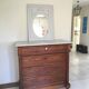 Marble and pitchpin chest of drawers