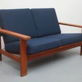 1960s 2-seater sofa teak, Hans Wegner for Getama
