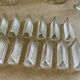 12 glass knife holders.