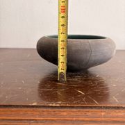 Pocket Vase Bowl Ashtray Raky Signed Pottery Craft Turquoise Z