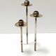 Silver-Plated Brass and Plexiglass Candelabrum by Mesa, Italy 1970s