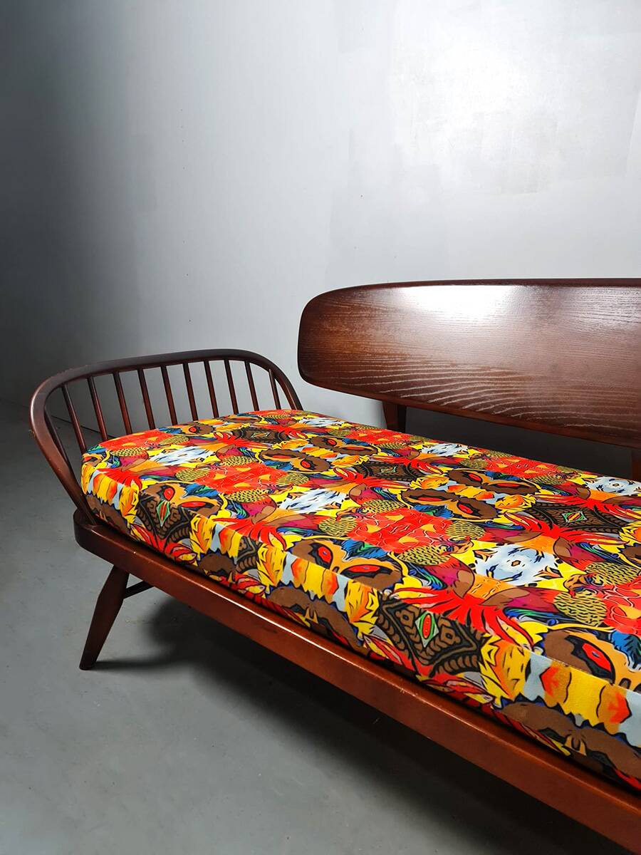 Vintage designer sofa bed Ercol model 355 Lucian Randolph Ercolani