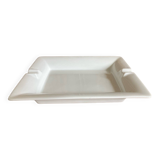 White porcelain ashtray empty pocket