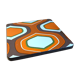 Dessous de plat orange marron et blanc formica vintage