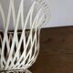 XXL Neoclassical Medici-style plant pot in ivory sheet metal