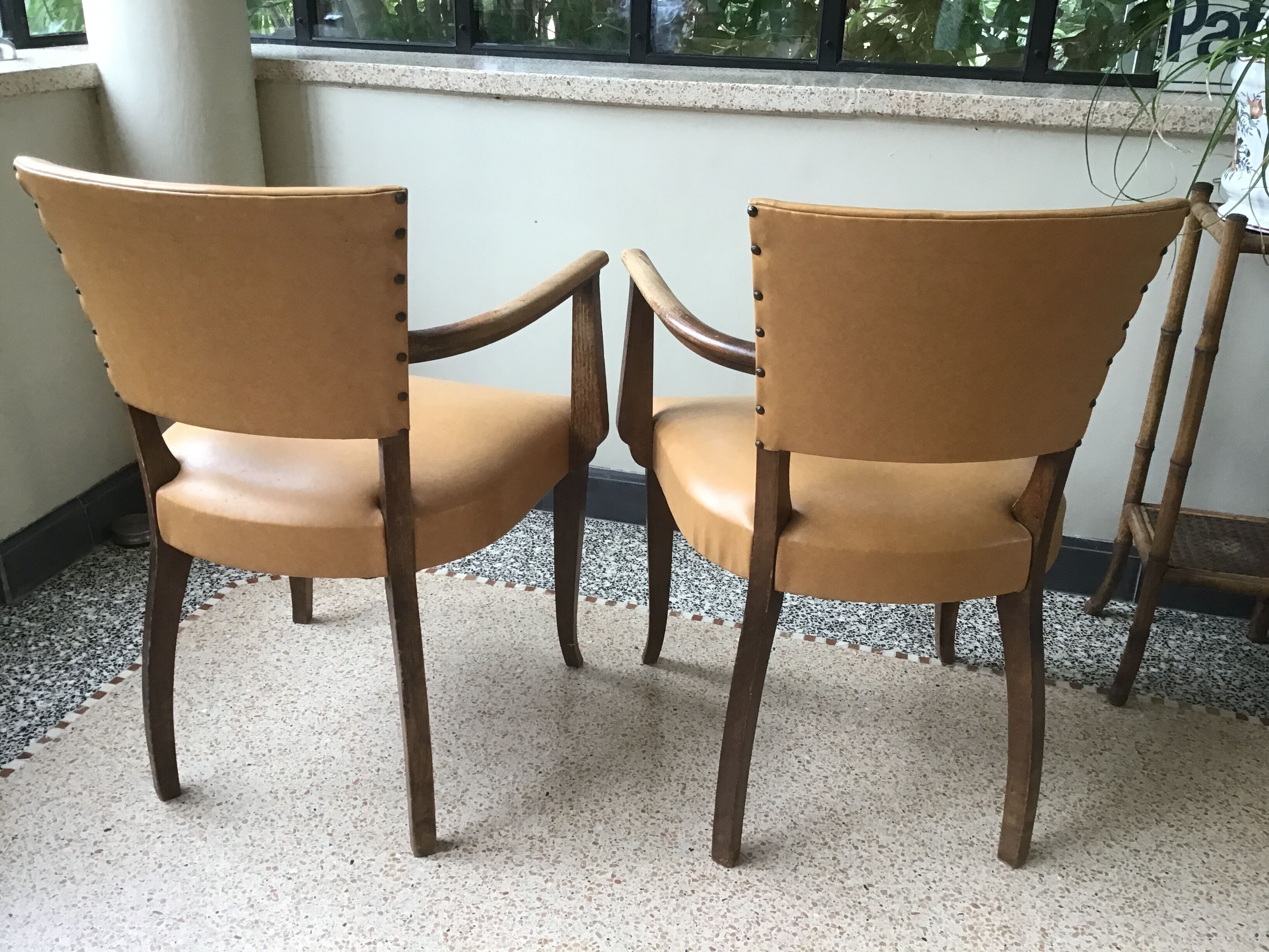 Pair of bridge chairs
