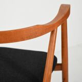 Pair of walnut dining chairs
