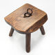 Tabouret en bois rustique ca.1900