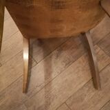 Fauteuil club bridge en cuir bazane