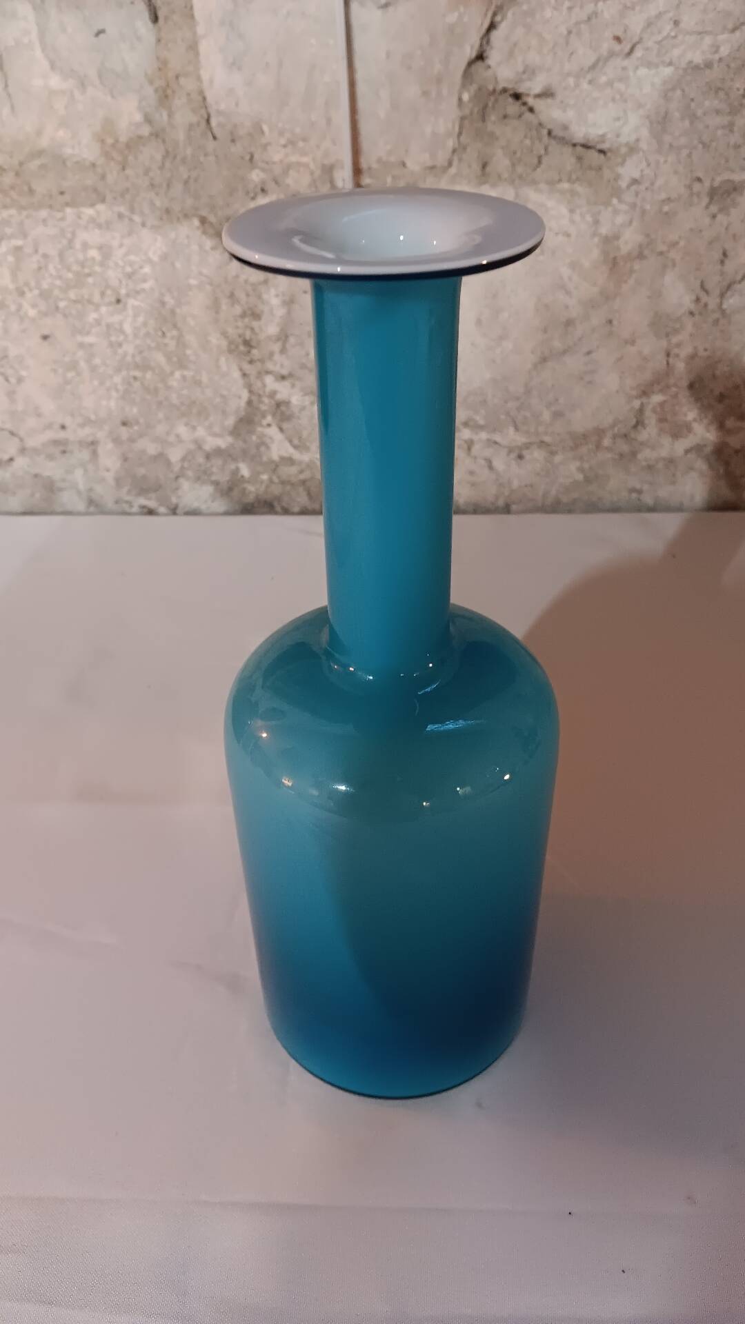 Vase Gul par Otto Brauer pour Holmegaard