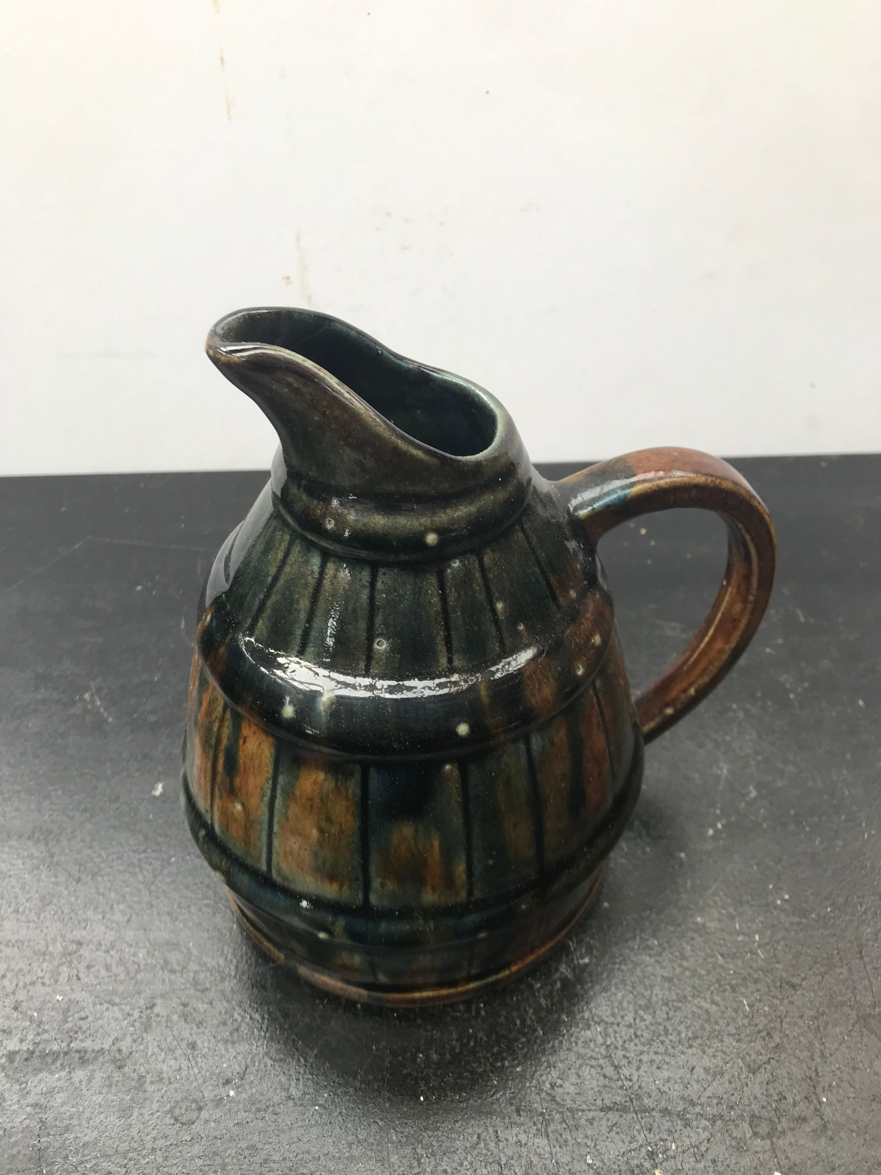 Former digoin ceramics brown shape pitcher