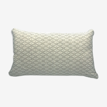 Cushion Balu Chauung white and olive 30x50cm