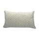 Coussin blanc et olive 30x50cm