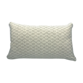 Cushion Balu Chauung white and olive 30x50cm
