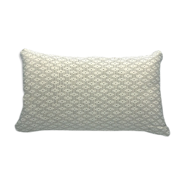 Cushion Balu Chauung white and olive 30x50cm