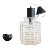 Cylindrical suspension in molded glass 1960