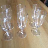6 champagne glasses