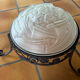 Art Deco ceiling light with wrought iron support