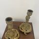 Pair of Louis XV style gilt bronze candlesticks