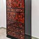 Mid Century Tall Boy or Secretary in tortoiseshell and lacquer by Ottini