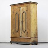 Painted Folk Art Bridal Cupboard
