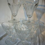 Lot of 6 crystal glasses