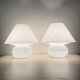 Limburg Glashütte glass table lamp mushroom , 1970’s