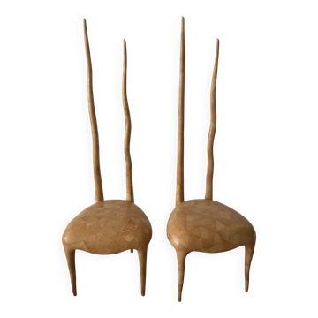 Sylvie" Chair by Rie and Yiouri Augousti, France 1989