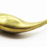 Large brass swan