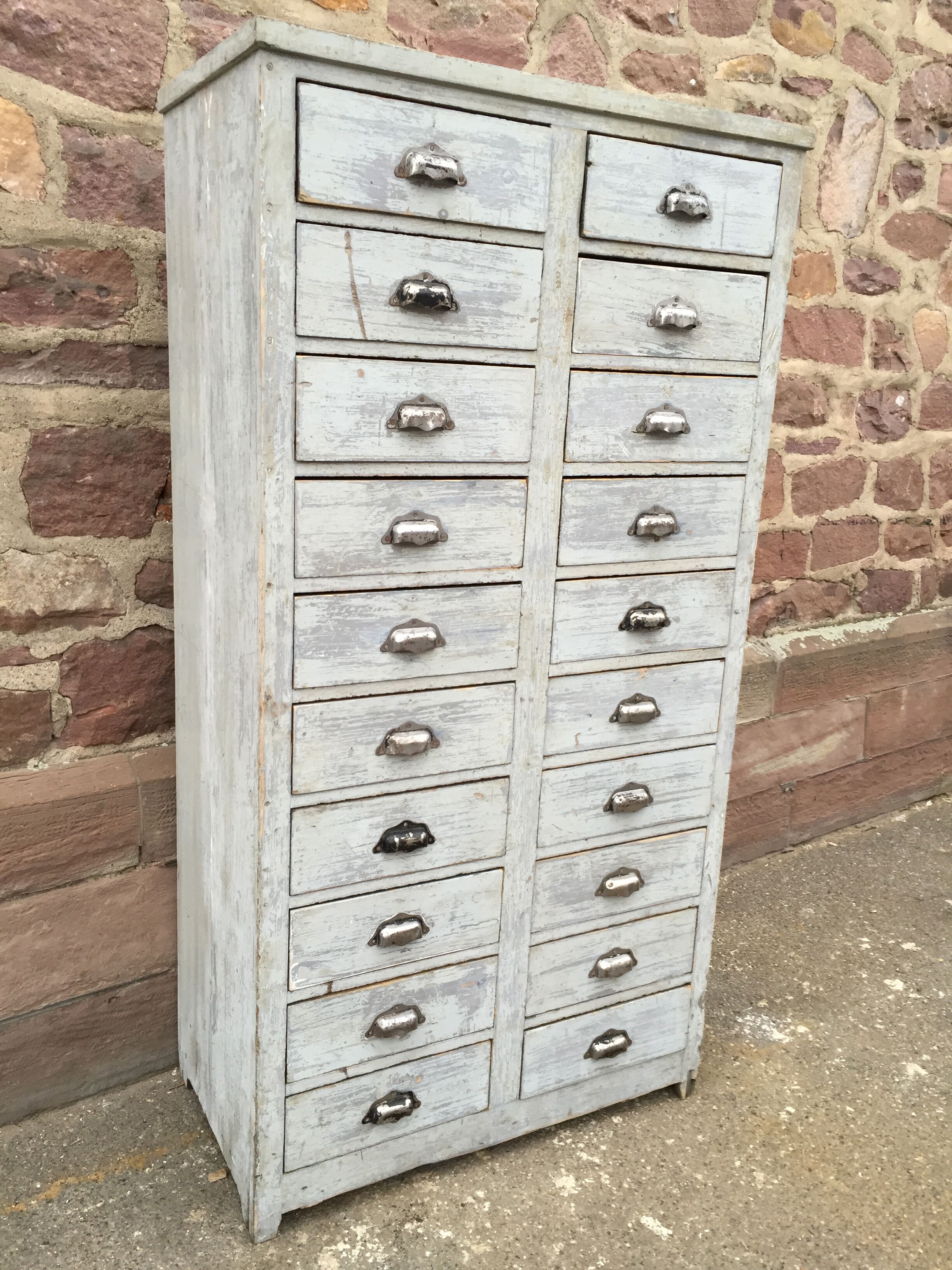 Industrial workshop furniture with vintage drawers 1930