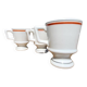 Trio of Café de Paris cups, Auteuil porcelain
