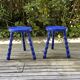 Pair of twisted stools or tables