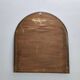 Minimal Shield Shaped Wall Mirror with a Steel Frame, Italy