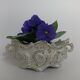 Old patinated cast iron planter