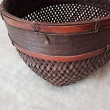 Japanese woven bamboo basket