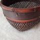 Panier japonais en bambou tressé