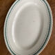 Old bourgeois earthenware serving dish
