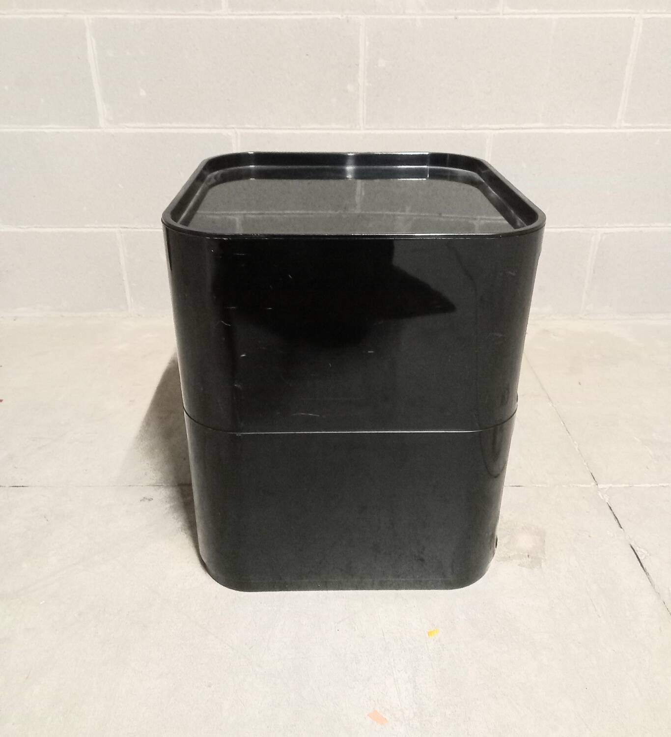 Commode black plastic by Kartell