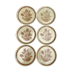 Vintage stoneware dessert plates