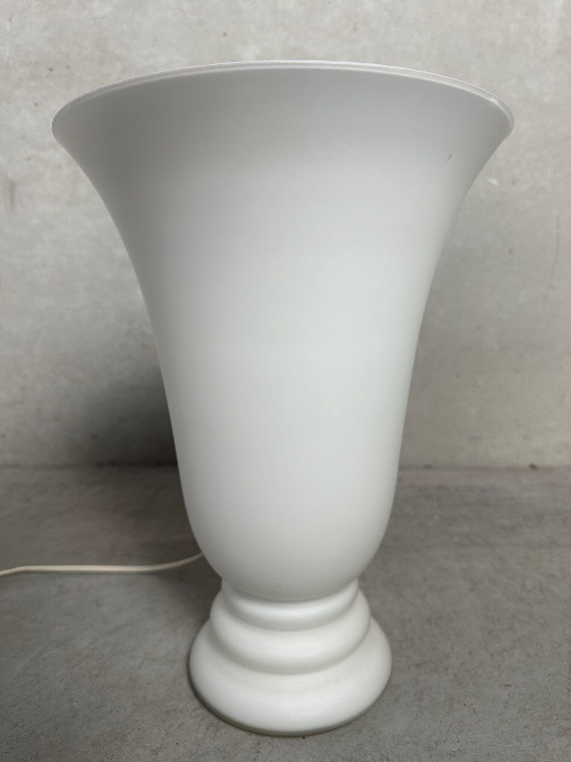 2x vintage opaline vase lamps