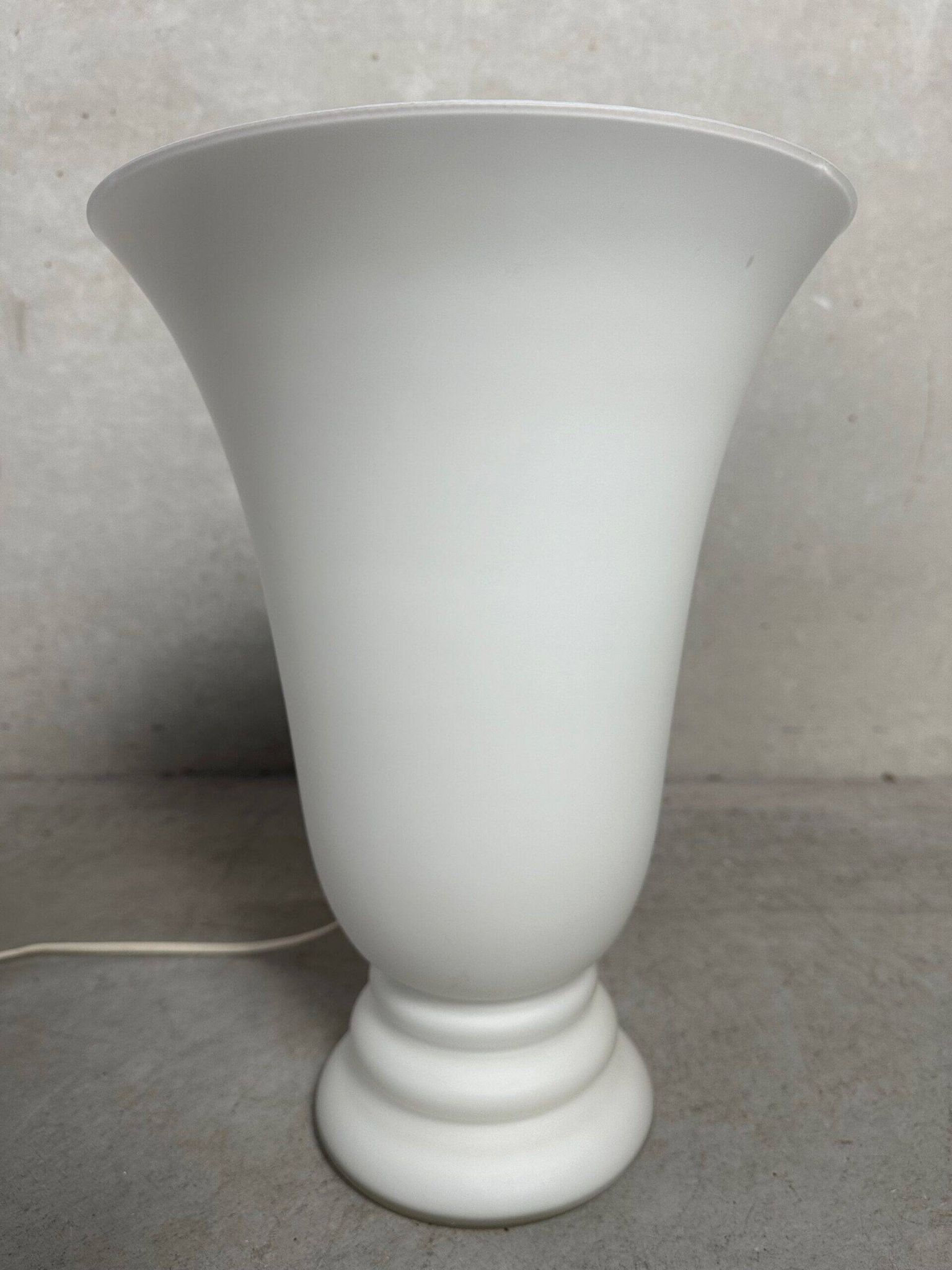 2x vintage opaline vase lamps