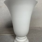 2x vintage opaline vase lamps