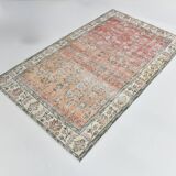Red & Orange Floral Pattern Persian Rug, 119x200Cm