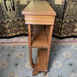 Art deco period console in restored oak
