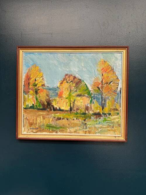 Huile sur toile originale suédoise – “Klar September” par Gunnar Rydholm
