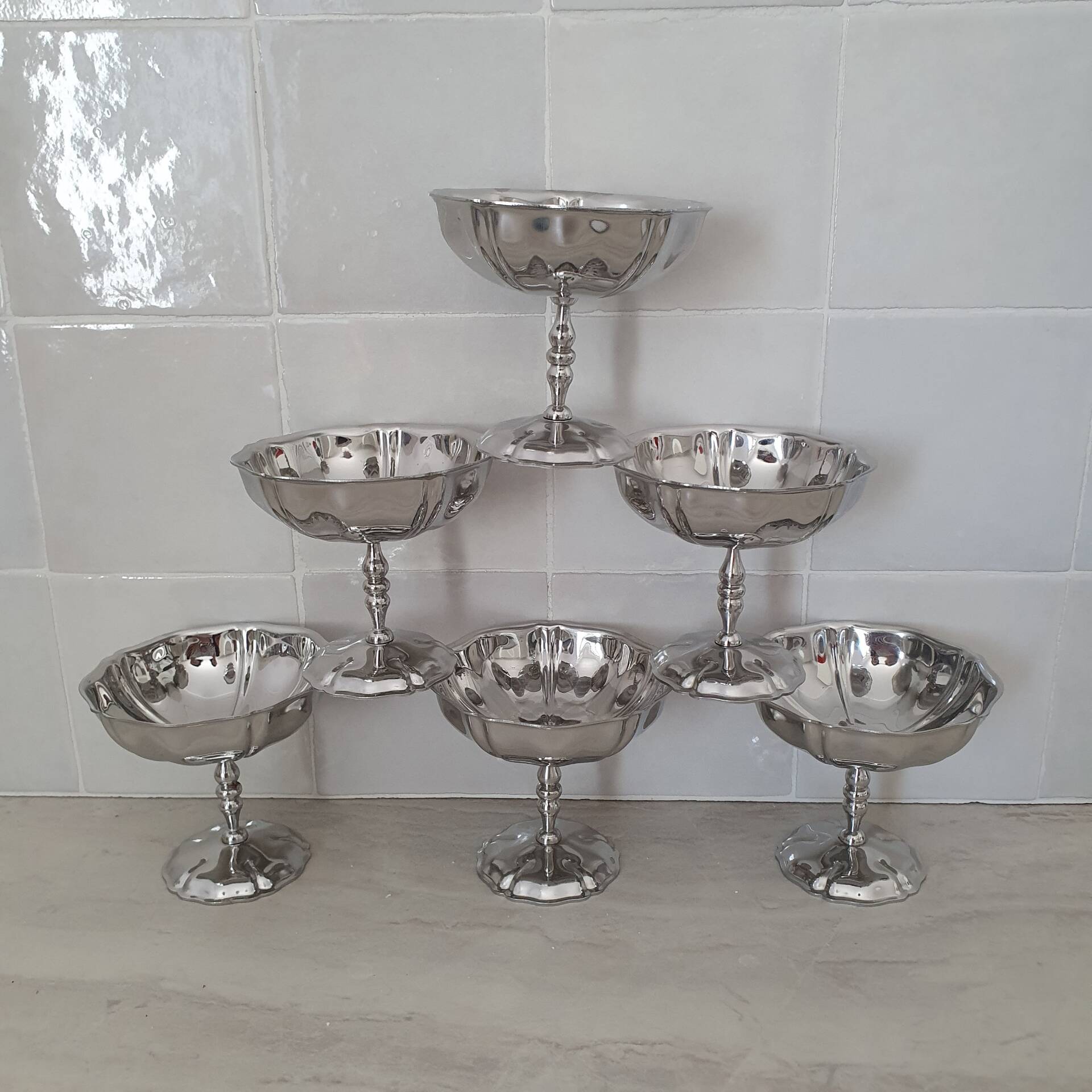 Coupes à dessert glace en inox