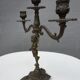 "Il mio bel foco" pair of candlesticks XIXth cherubs 3 torchieres